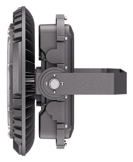PS-ATEX-HIGHBAY side view, 180° rotating bracket