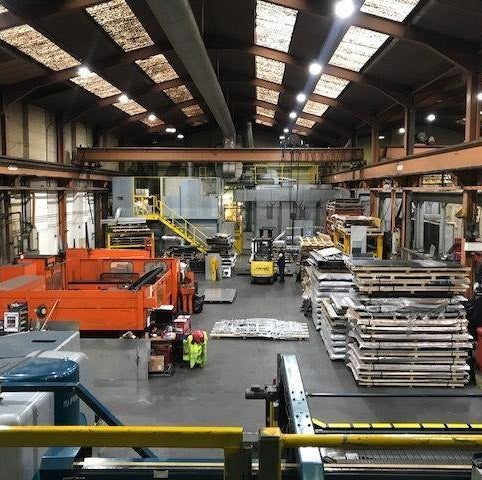 LED high bays in the Carter Environmental workshop